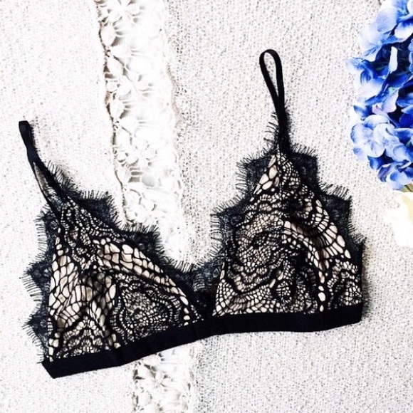 April Spirit Other - Black lace bralette